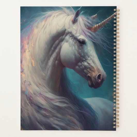 Unicorn Fantasy Art Planner Planer (Rückseite)