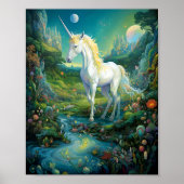 Unicorn Fantasy Art Poster (Vorne)