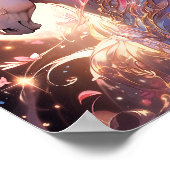 Unicorn Fantasy Art Poster (Ecke)