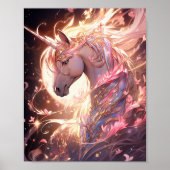 Unicorn Fantasy Art Poster (Vorne)