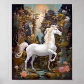 Unicorn Fantasy Art Poster (Vorne)