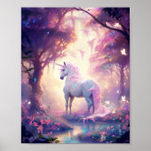 Unicorn Fantasy Art Poster (Vorne)