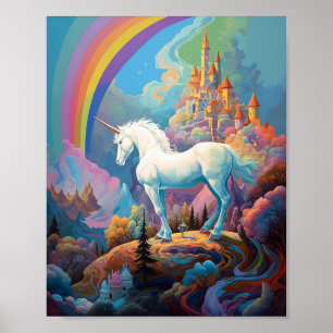 Unicorn Fantasy Art Poster