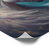 Unicorn Fantasy Art Poster (Ecke)