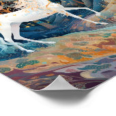 Unicorn Fantasy Art Poster (Ecke)