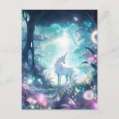 Unicorn Fantasy Art Postkarte (Vorderseite)