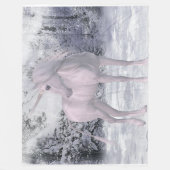 Unicorn Fantasy Fleece Blanket (Vorderseite)