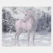 Unicorn Fantasy Fleece Blanket (Vorderseite (Horizontal))