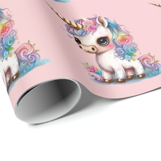 Unicorn Fantasy Geschenkpapier (Rolleneckpunkt)