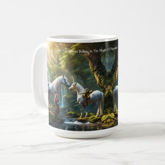 Unicorn Fantasy Kaffeetasse (Vorderseite Links)