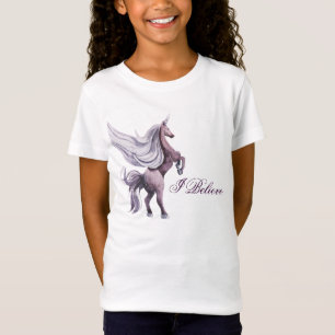 Unicorn Fantasy   Lila Wasserfarbe T-Shirt