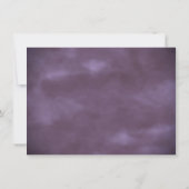 Unicorn Fantasy | Magische Lila Wasserfarbendusche Einladung (Rückseite)