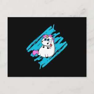 Unicorn Fantasy Niedlicher Tiere Funny Rainbow Gif Postkarte