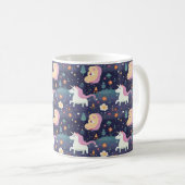 Unicorn Fantasy Pattern Kaffeetasse (VorderseiteRechts)