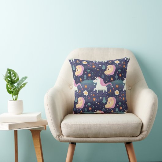 Unicorn Fantasy Pattern Kissen (Stuhl )