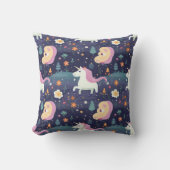 Unicorn Fantasy Pattern Kissen (Vorderseite)