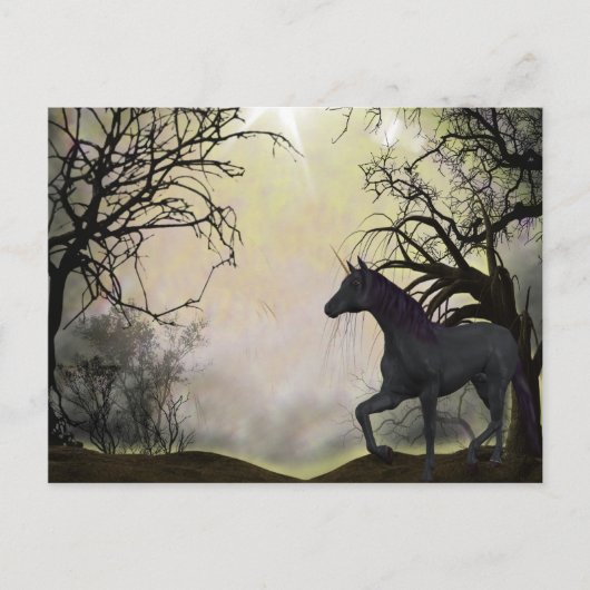 Unicorn Fantasy Postcard Postkarte (Vorderseite)