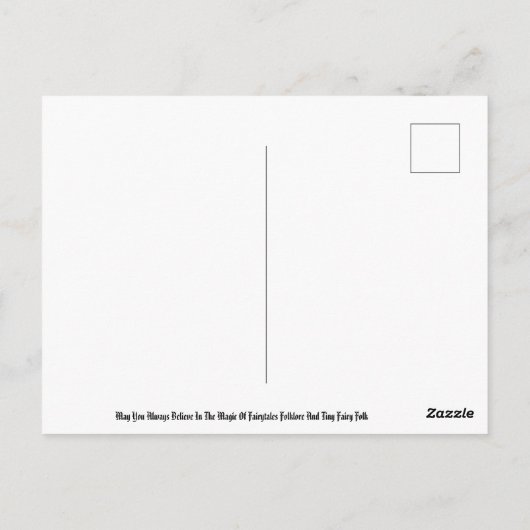 Unicorn Fantasy Postkarte (Rückseite)