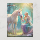 Unicorn Fantasy Postkarte (Vorderseite)