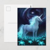 Unicorn Fantasy Postkarte (Vorne/Hinten)