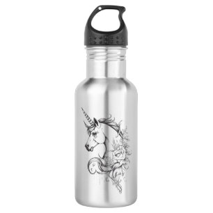 Unicorn Fantasy Wild Animal Illustration Kunst, Di Edelstahlflasche