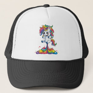 Unicorn Fart T shirt Squad Girls Kids Rainbow Part Truckerkappe