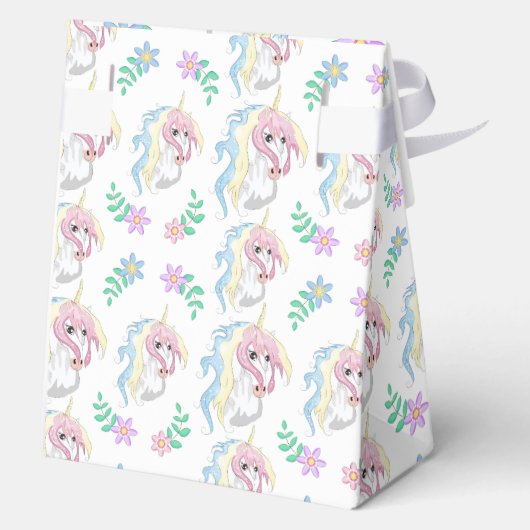 Unicorn Favor Box Geschenkschachtel (Rückseite)