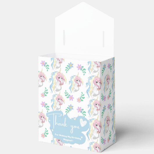 Unicorn Favor Box Geschenkschachtel (Offen)