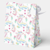Unicorn Favor Box Geschenkschachtel (Rückseite)