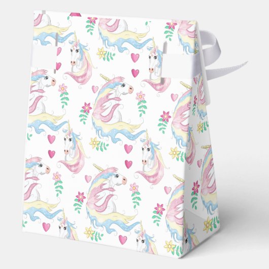 Unicorn Favor Box Geschenkschachtel (Rückseite)