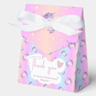 Unicorn Favor Box Geschenkschachtel