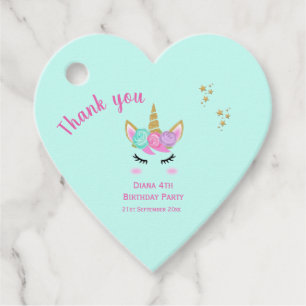 Unicorn Favor-Tag Geschenkanhänger
