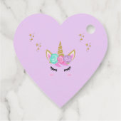 Unicorn Favor-Tag Geschenkanhänger (Rückseite)