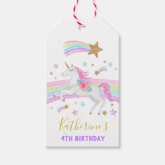 Unicorn favorit tag unicorn Geschenkmarke Regenbog Geschenkanhänger
