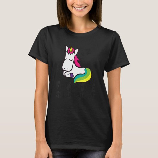 Unicorn Favorite Sleep  Unicorn Pajama T-Shirt (Vorderseite)