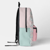 Unicorn Felder Personalisiert mit Name Bedruckter Rucksack (Links)