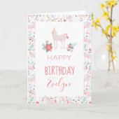 Unicorn Fields Birthday Karte (Gelbe Blume)