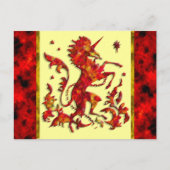 Unicorn Flames Postkarte (Vorderseite)