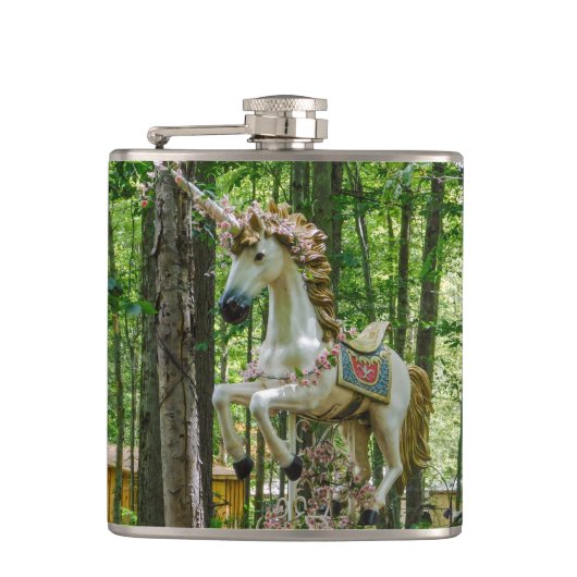 Unicorn Flasche Flachmann (Vorderseite)