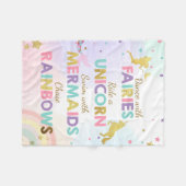 Unicorn-Fleece Banket Meerjungfrau-magisches Fleecedecke (Vorderseite (Horizontal))