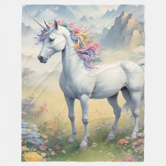 Unicorn Fleece Blanket (Vorderseite)