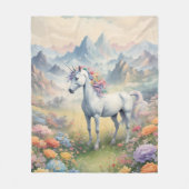 Unicorn Fleece Blanket (Vorderseite)