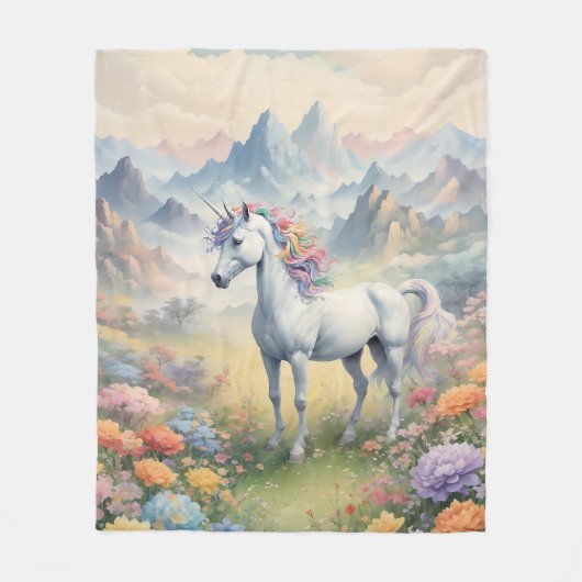 Unicorn Fleece Blanket (Vorderseite)