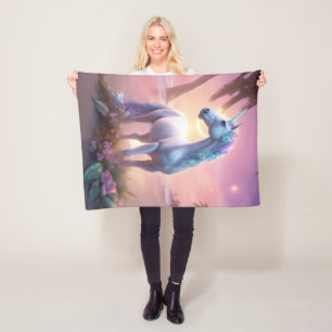 Unicorn Fleece Blanket, 30"x40"