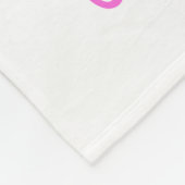 Unicorn Fleece Blanket, Pink & Gold (Ecke)