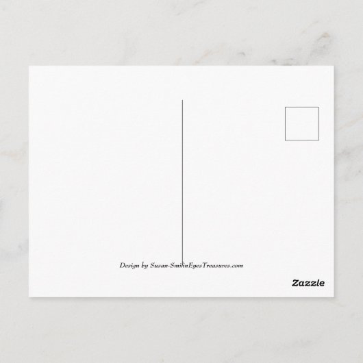 Unicorn fliegen über Regenbogen Träume Fantasiepfe Postkarte (Rückseite)