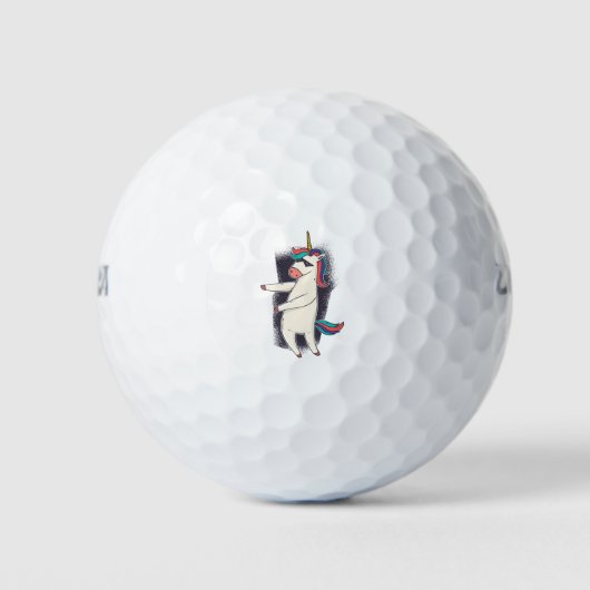 Unicorn Floss Dance Golfball (Vorderseite)