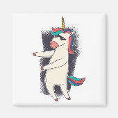 Unicorn Floss Dance Magnet (Vorne)