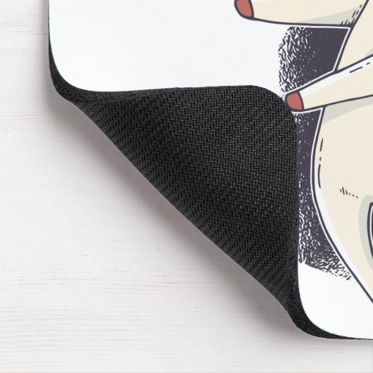 Unicorn Floss Dance Mousepad (Ecke)