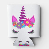Unicorn Flower y Super Niedlich Girly Dosenkühler (Rückseite)